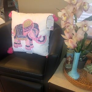 Lilly Pulitzer Large Pillow - Elephant